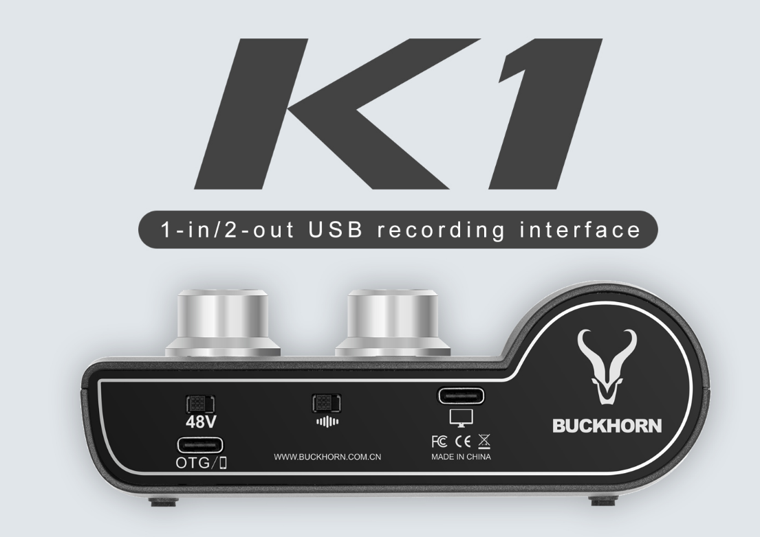 跳羚声卡Buckhorn K1搭载Studio One宿主机架软件跳线设置教程
