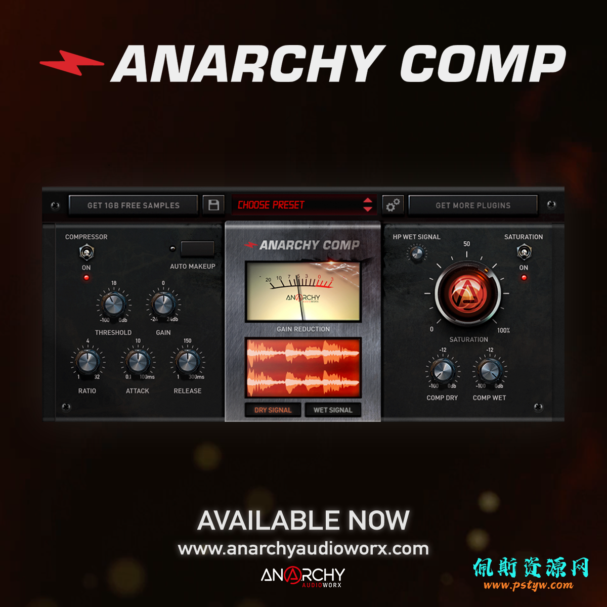 多方位压缩器 Anarchy Audioworx Anarchy Comp 1.0.0 PC win AU低CPU占有率低/附带激活码插图2